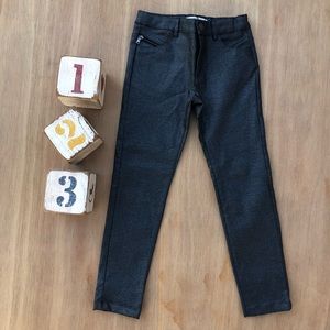 Zara Girls Collection Glittery Metallic Grey Pants